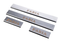 Skoda Fabia 2007-2014 Carmos Door Sill Protectors (4 pcs, Stainless Steel) photo 3