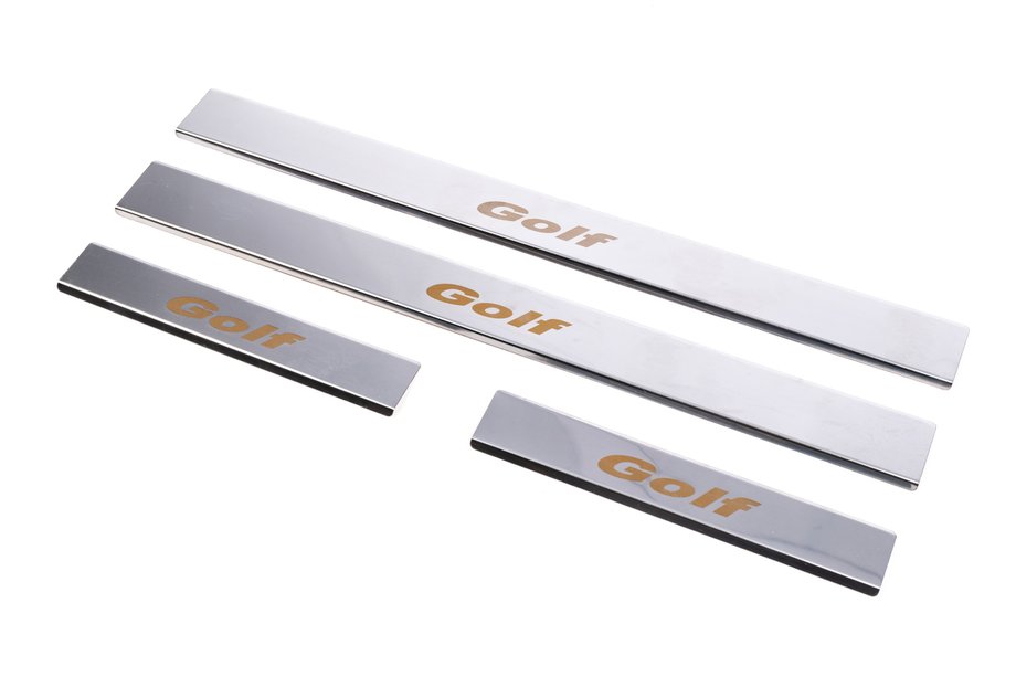 Volkswagen Golf 4 1997-2006 Carmos Door Sill Protectors (4 pcs, Stainless Steel) Image
