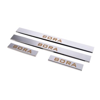 Carmos Door Sill Protectors (4 pcs, Stainless Steel) Volkswagen Bora 1998-2004 photo 1