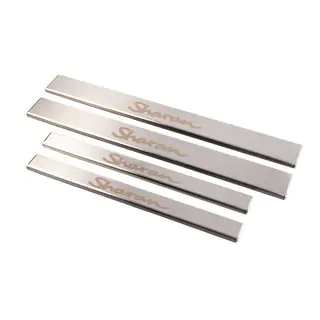 Door Sill Protectors Carmos V1 (4 pcs, Stainless Steel) Volkswagen Sharan 1995-2010 photo 1