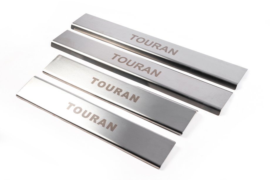 Volkswagen Touran 2003-2010 Interior door sill covers (4 pcs, stainless steel) Image