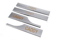 Volkswagen Caddy 2004-2010 Interior door sill covers (Carmos, stainless steel) photo 3