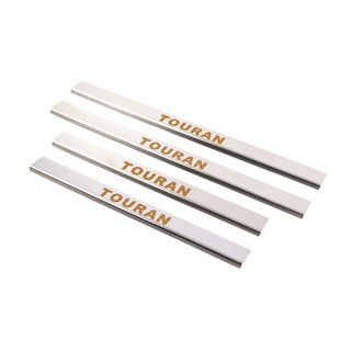 Carmos Door Sill Protectors (4 pcs, Stainless Steel) Volkswagen Touran 2003-2010 photo 1