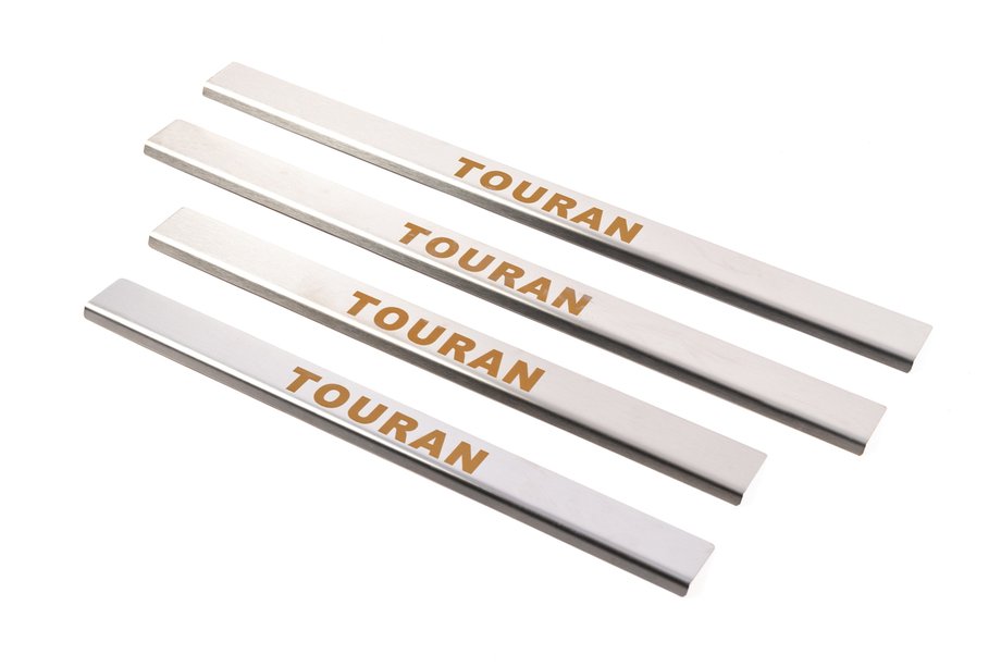 Volkswagen Touran 2003-2010 Carmos Door Sill Protectors (4 pcs, Stainless Steel) Image