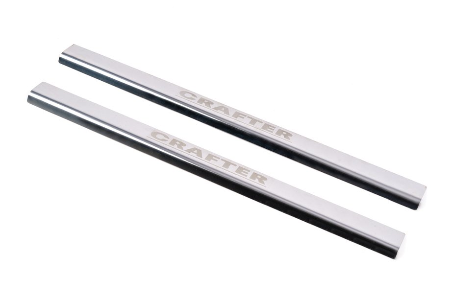 Volkswagen Crafter 2006-2016 Door Sill Protectors Laser (2 pcs, Stainless Steel) Photo 1