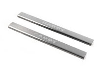 Volkswagen Caddy 2004-2010 Door Sill Protectors Laser (2 pcs, Stainless Steel) photo 1