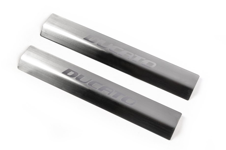 Fiat Ducato 2006-2025 Door Sill Protectors Laser (2 pcs, Stainless Steel) Image