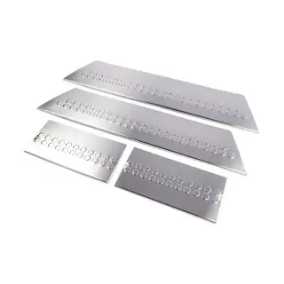 Interior door sill plates stainless steel (Carmos)