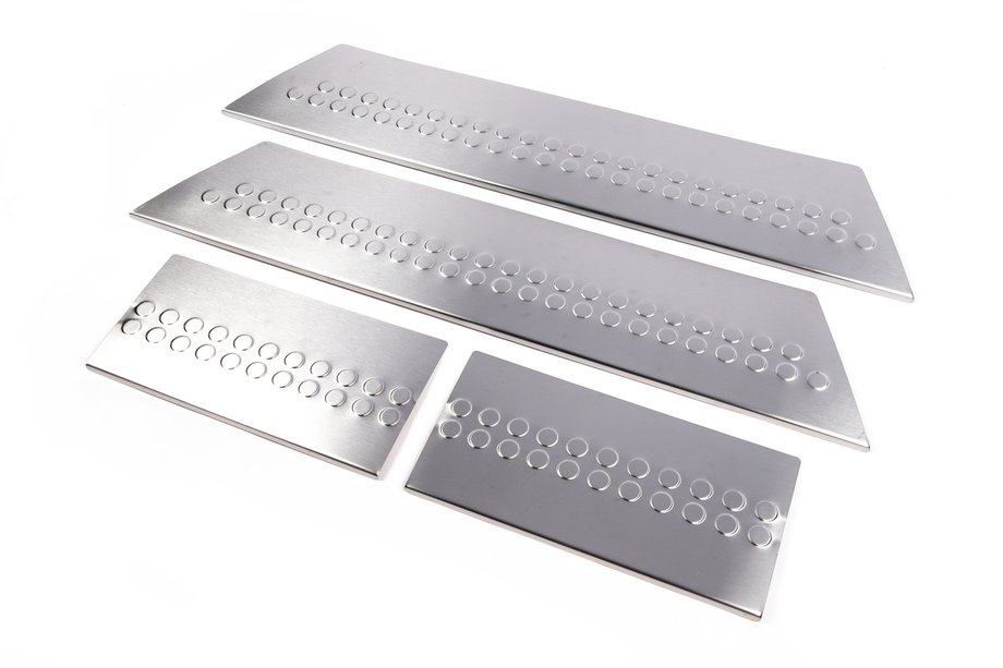 Volkswagen T5 Multivan 2003–2010 Interior door sill plates stainless steel (Carmos) 4 doors, without lettering Image