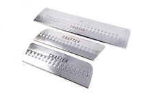 Volkswagen Crafter 2006-2016 Interior door sill covers (Carmos V1) 3 pcs, Carmos - Turkish steel photo 2