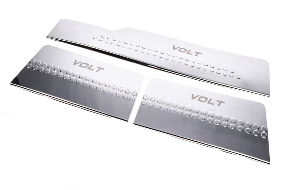 Volkswagen LT 1995-2006 Carmos V1 Stainless Steel Inner Door Sill Protectors (3 pcs) Image