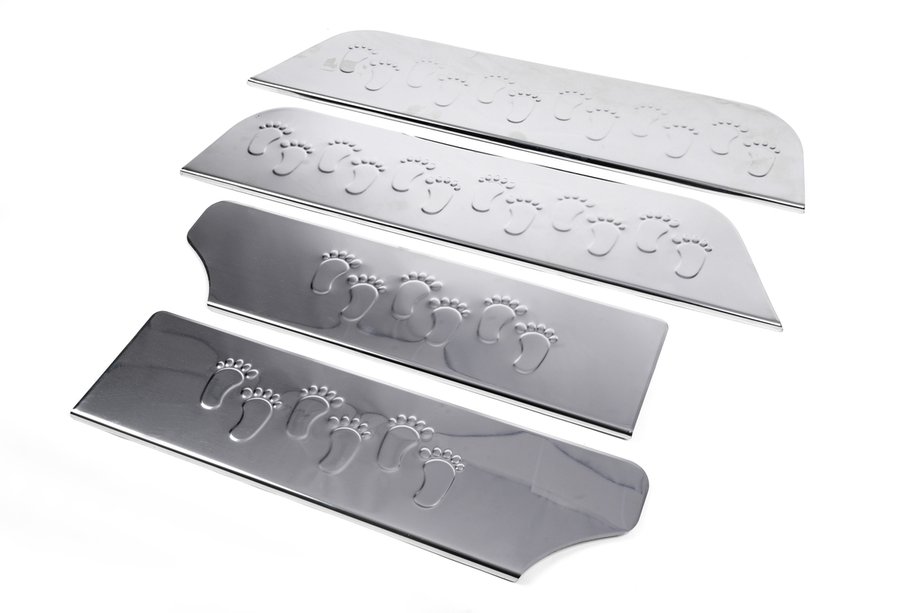 Volkswagen T4 Caravelle/Multivan 1990–2003 Interior door sill plates type-1 (stainless steel) 3 pieces Image