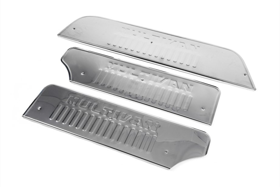 Volkswagen T4 Caravelle/Multivan 1990–2003 Interior door sill plates type-5 (stainless steel) 3 pieces Image