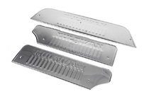 Volkswagen T4 Caravelle/Multivan 1990–2003 Interior door sill plates type-5 (stainless steel) 3 pieces photo 1