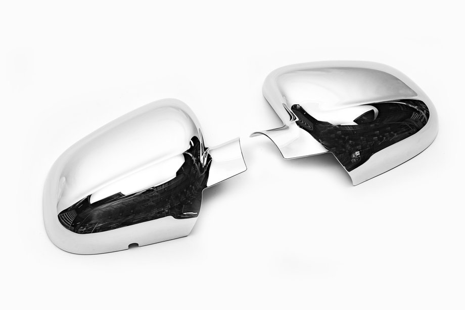 Mercedes Citan 2013-2021 Mirror Covers (2 pcs, plastic) Carmos - Chrome Plastic Photo 2