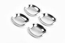 Volkswagen Polo 2001-2009 Door handle bowls (4 pcs, stainless steel) photo 2