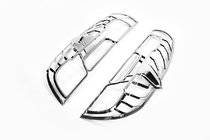 Fiat Doblo II 2010-2022 Chrome Tail Light Covers (2015↗, 2 pcs, plastic) photo 2
