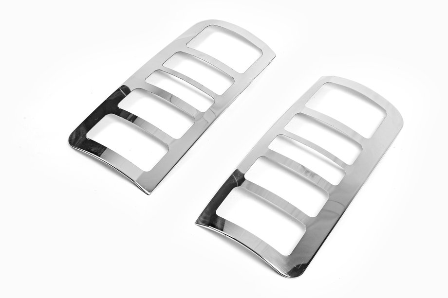 Ford Connect 2010-2013 Chrome Tail Light Covers Version No.3 (2 pcs, Stainless Steel) Carmos - Turkish Stainless Steel Photo 2