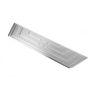 Rear bumper protector OmsaLine stainless steel matte photo 1