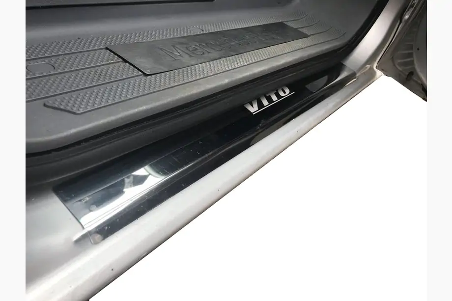 Mercedes Vito W639 2004-2014 Door Sill Covers Laser-Style (2 pcs, Stainless Steel) Photo 2