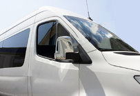 Mercedes Sprinter W907/W910 2018- Mirror Covers (2 pcs, Stainless Steel) Carmos - Turkish Stainless Steel photo 1