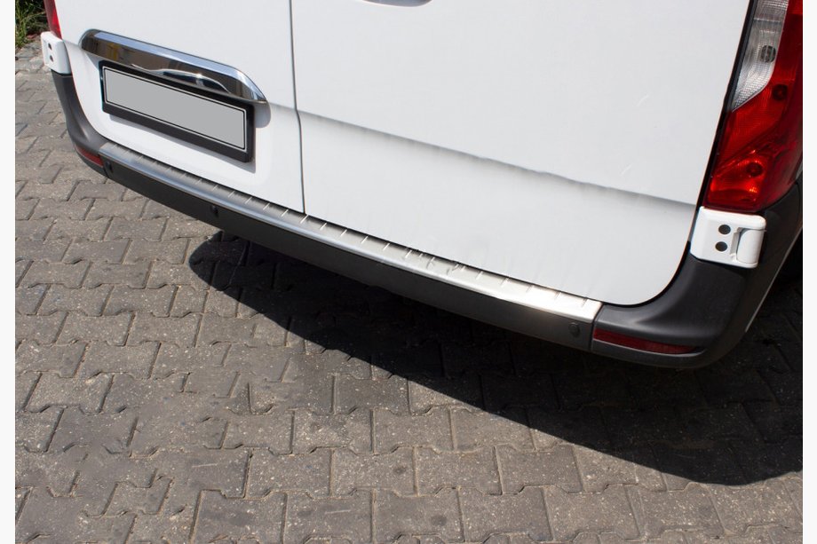 Mercedes Sprinter W907/W910 2018- Rear Bumper Protector OmsaLine Stainless Steel Image