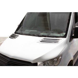 Air Intake Covers Carmos (2 pcs, Stainless Steel) Mercedes Sprinter W907/W910 2018- photo 1