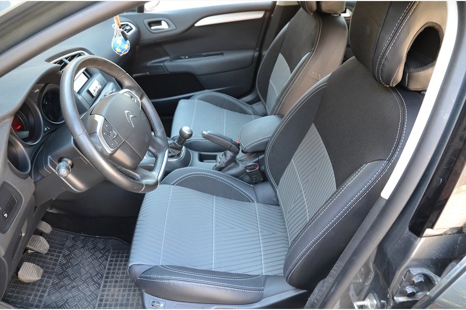 Citroen C-4 2010-2018 Car Seat Covers SoyuzAuto Premium Image