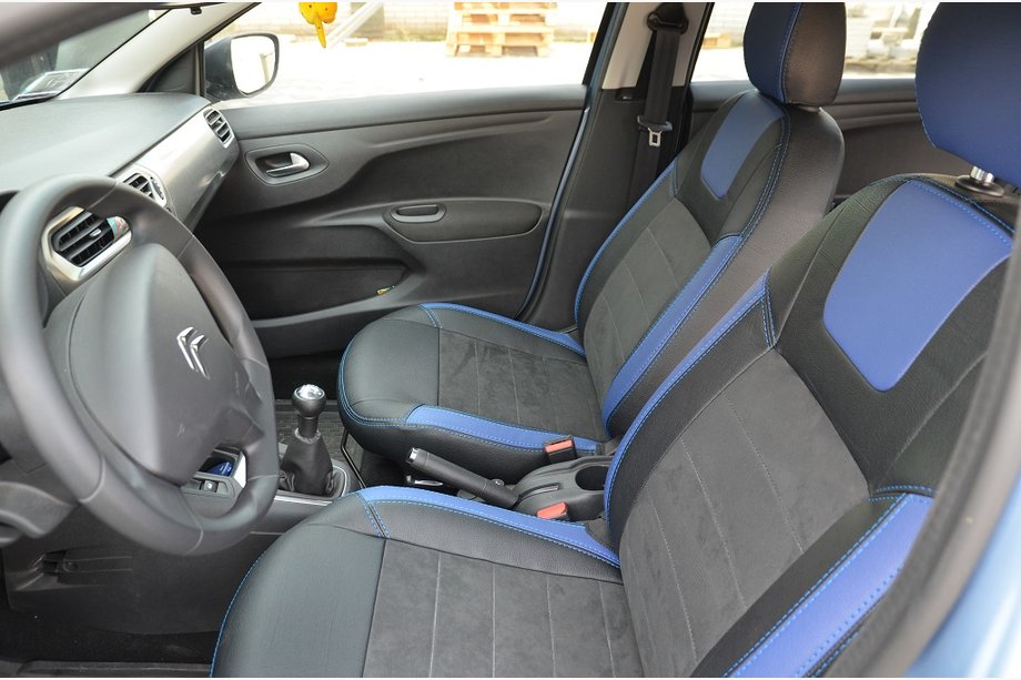 Citroen C-Elysee 2013-2022 Car Seat Covers SoyuzAuto Leather-Style Image
