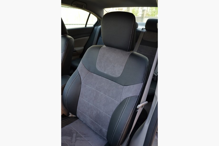 Honda Civic Sedan IX 2011-2016 Car Seat Covers SoyuzAuto Leather-Style Photo 2