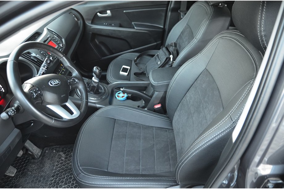 Kia Sportage 2010-2015 Custom Fit Seat Covers SoyuzAuto Leather Style Photo 5