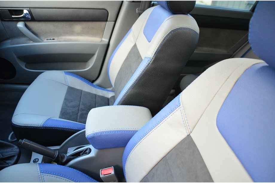 Chevrolet Lacetti 2003-2024 Car Seat Covers SoyuzAuto Leather-Style Image