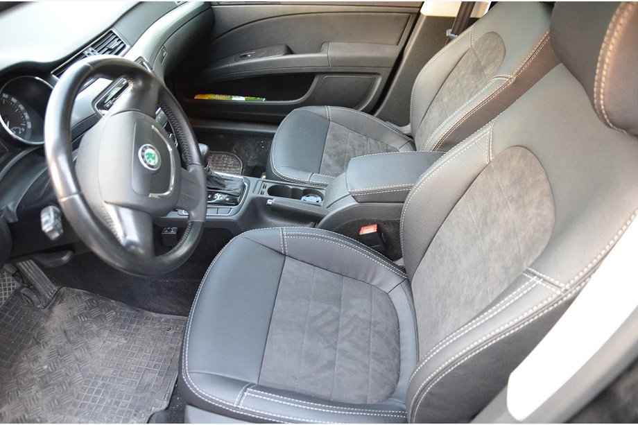 Skoda Superb 2009-2015 Car Seat Covers (2008-2013, Eco Leather↗Alcantara, Elite) Image