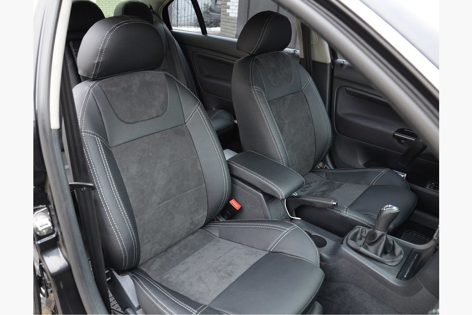 Skoda Superb 2001-2009 Car Seat Covers SoyuzAuto Leather-Style Image