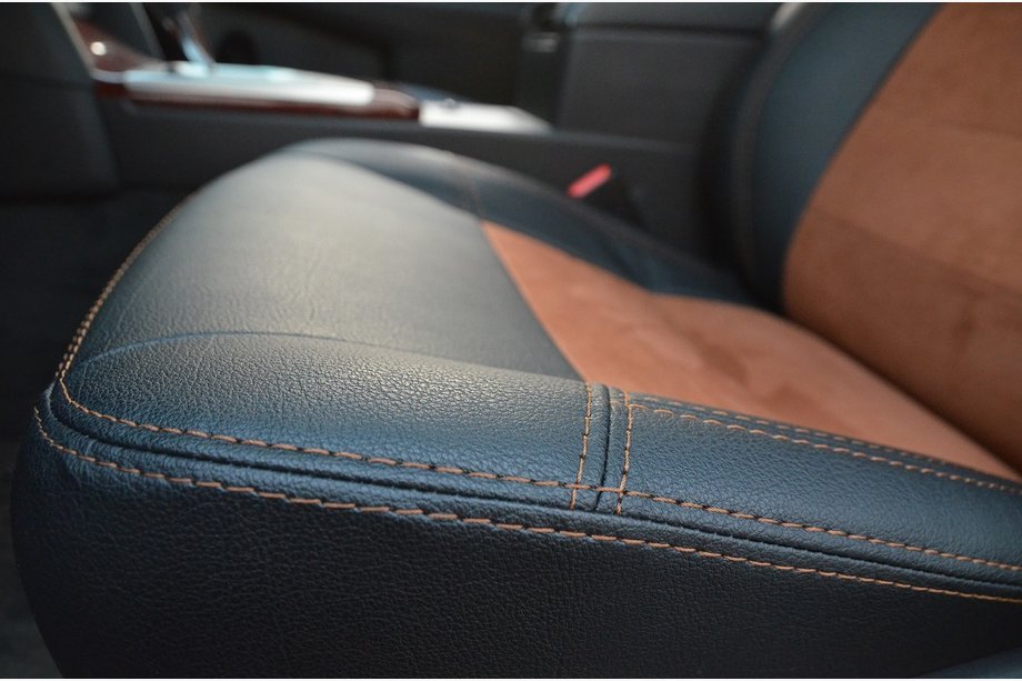 Toyota Camry 2011–2017 Car Seat Covers (Leatherette & Alcantara Substitute, Elite) Photo 7