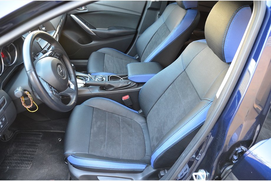 Mazda 6 2012-2024 Car Seat Covers SoyuzAuto Leather-Style Image