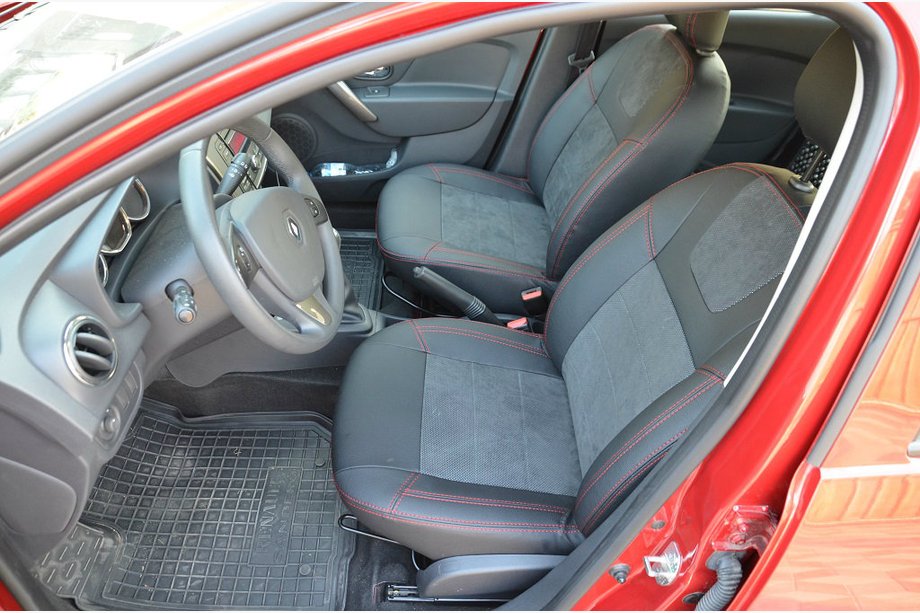 Renault Sandero 2013-2022 Car Seat Covers SoyuzAuto Leather Style Image