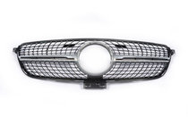 Mercedes GLE coupe C292 2015-2019 Tuning Front Grille (Diamond Silver) With camera mount photo 2