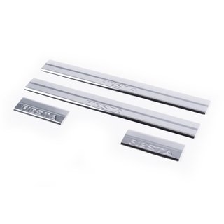 Stainless Steel Door Sill Protectors (Carmos V2, 4 pcs) Ford Fiesta 2008-2017 photo 1