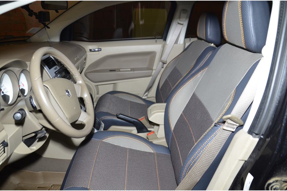 Dodge Caliber 2006-2011 Car Seat Covers SoyuzAuto Premium Image