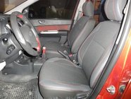 Hyundai Getz 2002- Car Seat Covers (Leatherette+Fabric) photo 1