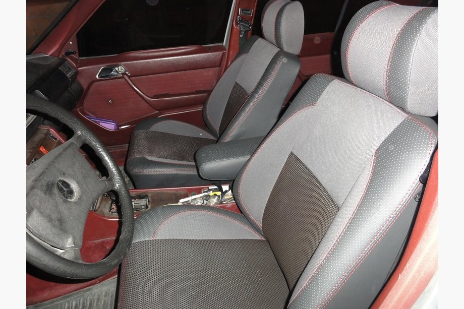 Mercedes E-class W124 1984–1997 Car Seat Covers (Leatherette↗Fabric, Premium) Image