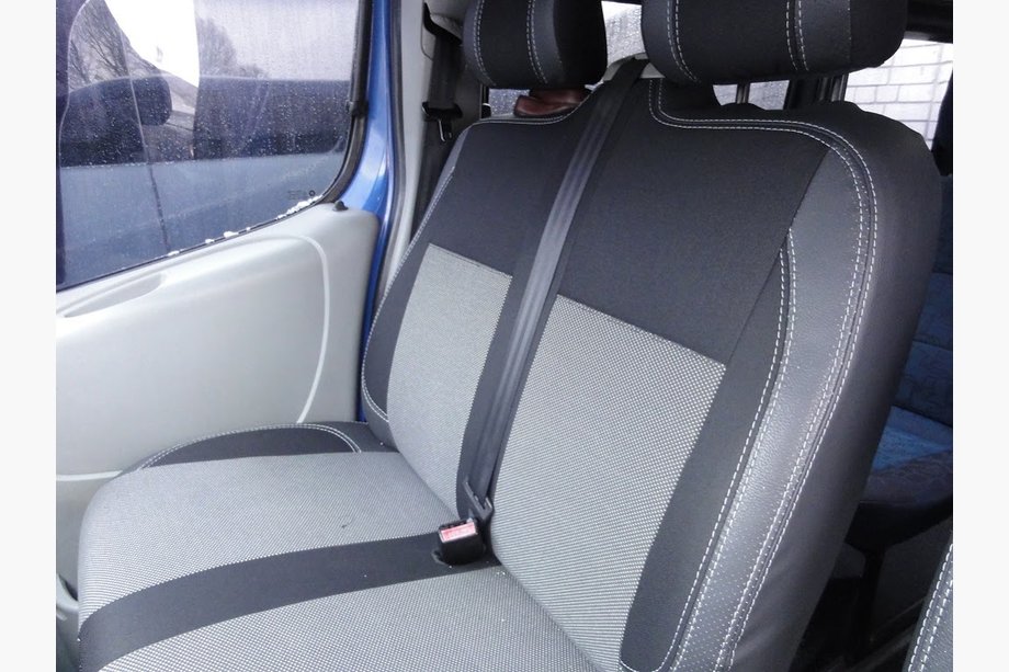 Renault Trafic 2001–2015 Car covers (leatherette and fabric, Premium) Front Seats 2↗1 Photo 6