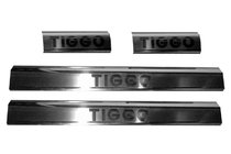 Chery Tiggo 1 2005-2016 Carmos Door Sill Protectors (4 pcs, Stainless Steel) photo 1