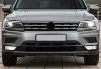 Volkswagen Tiguan 2016-2023 Front bumper protector 2016-2020 (stainless steel) photo 1