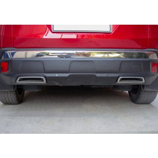 Rear bumper trims (2 pcs, stainless steel)