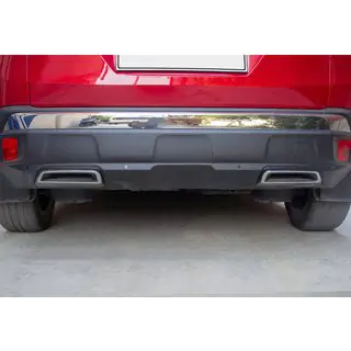 Rear bumper trims (2 pcs, stainless steel)