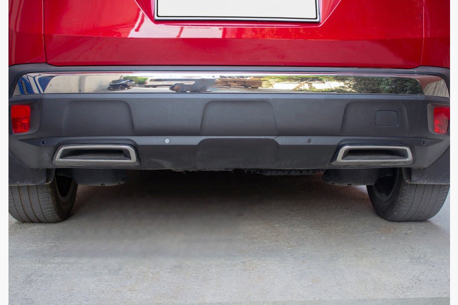 Peugeot 3008 2016-2023 Rear bumper trims (2 pcs, stainless steel) Image