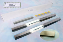 Lada Priora 2007-2018 Door Sill Protectors Natanika Standard (4 pcs, Stainless Steel) photo 1