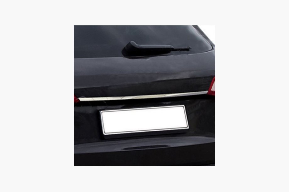 Audi A4 B9 2015-2024 Trunk trim above license plate (Sedan, stainless steel) Image